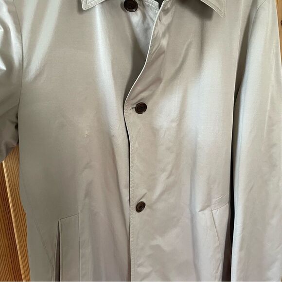 BOSS Hugo Boss Men’s Light Tan Trench Coat 46R - Picture 5 of 14